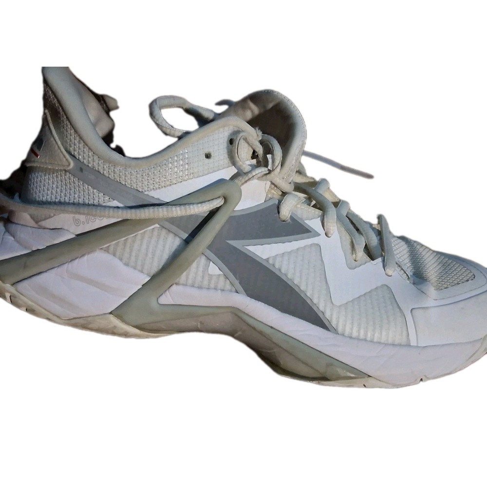 Diadora B.Icon 2 Men's Tennis Shoes White Gray Size 8.5 Medium Athletic Sneaker